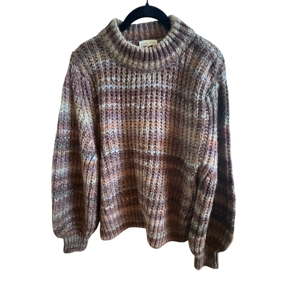 Louise Misha Soft Cinnamon Brown Chunky Ribbed Knit Sweater Women's Small Paris